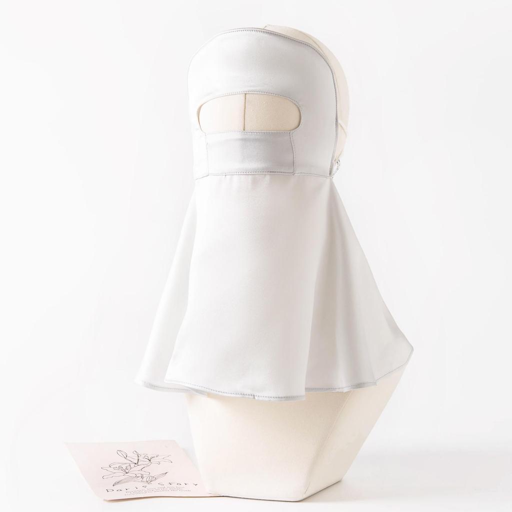 2025 Silk Facekini: Full Face & Neck UV Protection Mulberry Silk Mask