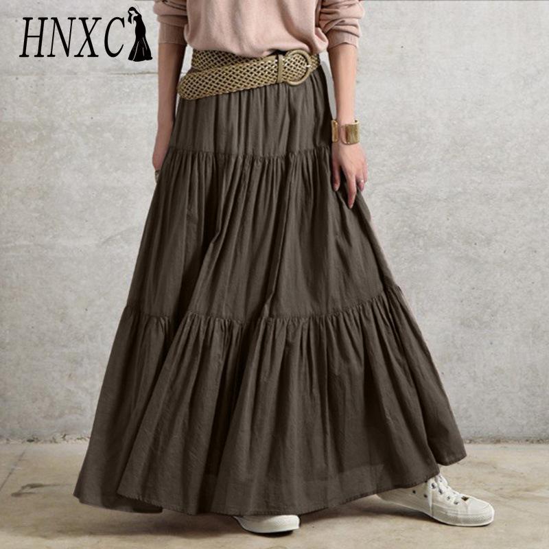 

HNXC Жіноча Модна Повсякденна Літня Весняна Спідниця M коричневий