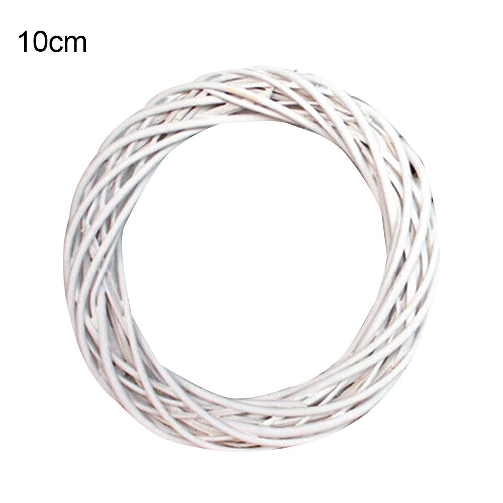 

10/20/30cm Wicker Wreath Round Rattan Ring Christmas Garland Hanging Ornament DIY Floral Wreath Wedding Decoration Home Decor