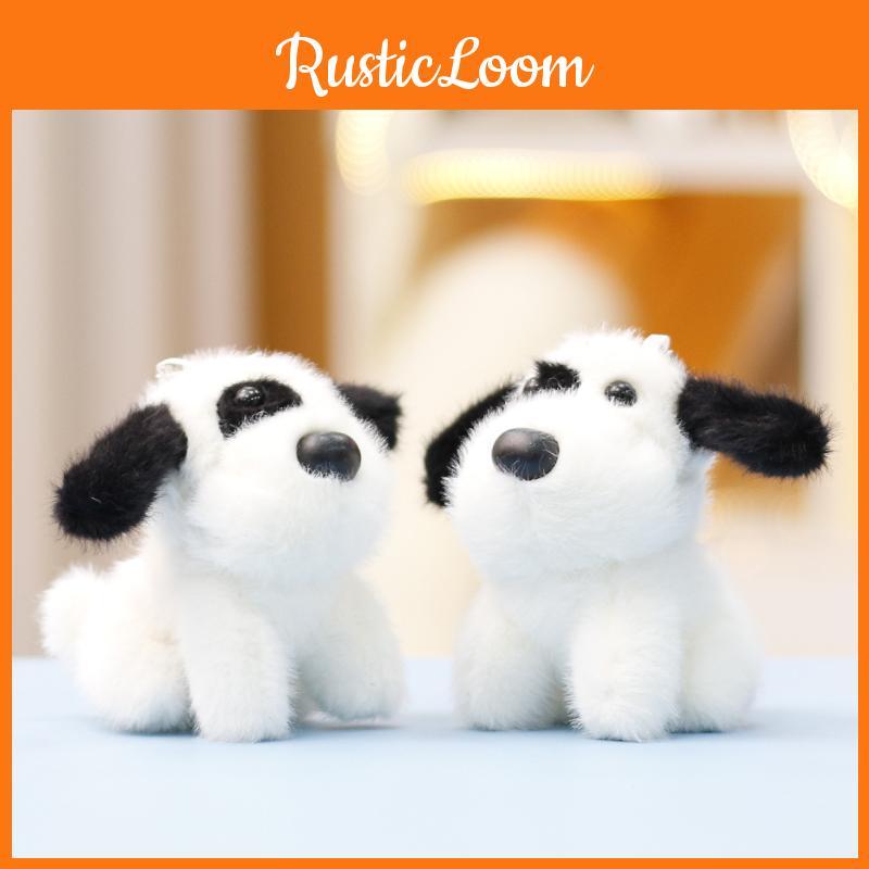 Dog Plush Dalmatian Doll Keychain Cartoon Toy Decoration Pendant Gifts Cute