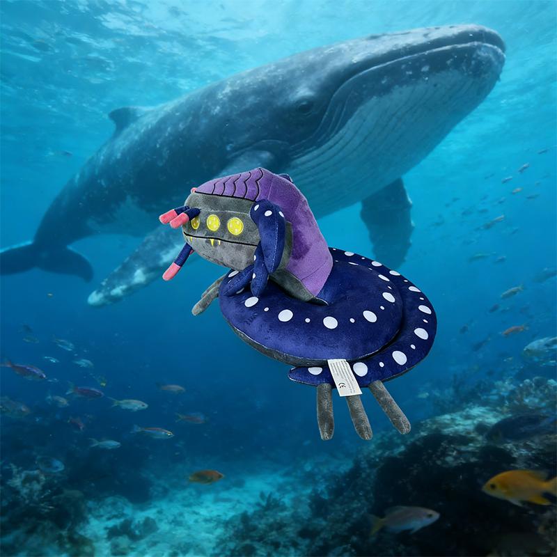 20CM New Hot Subnautica Cartoon Game-related Periphery Plush Toy Cute Anime Character Deep-sea Snake Doll Kid Fan Birthday Gifts