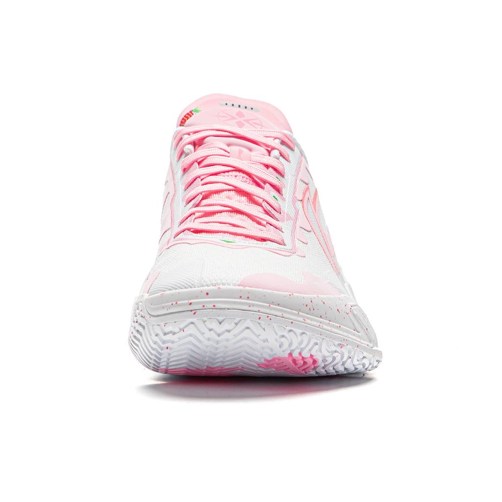 Li Ning Blade 5 Strawberry Milkshake Basketball Shoes Men Sneakers White Pink ABAU101-10
