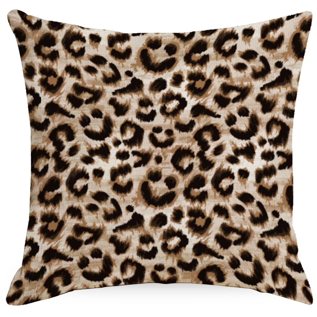 Leopard Spot Pillowcases Home Decoration Cushions Living Room Sofa Bedroom Headrest Nordic Style High-end Square Cushion Cover