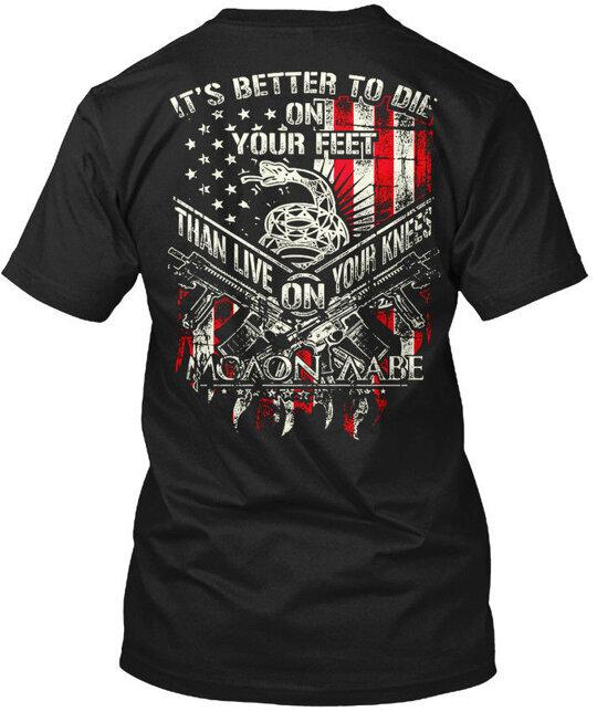 2nd Amendment S Its Better To Die On Your Feet T-Shirt Made In USA Size S To 5XL