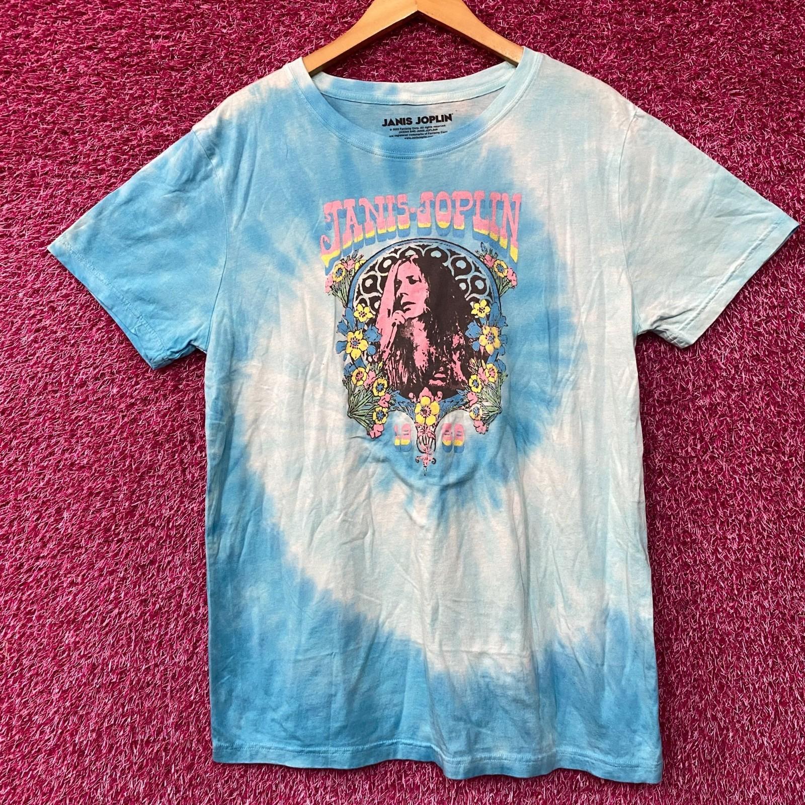 Janis Joplin Pearl Album Blue Tie Dye T-Shirt 4XL
