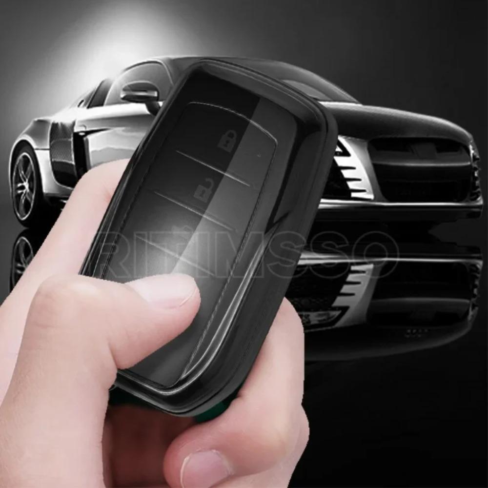 Soft Tpu Car Key Case Cover for Toyota CHR Hilux Fortuner Land Cruiser 200 Camry Corolla Crown RAV4 Highland