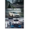 1/32 Scale Honda Civic Type-R Super Car Alloy Diecast Metal Model Sound Light Pull Back Toy Collect Display Birthday Present for Kids