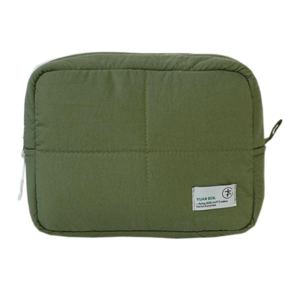 Quilted Makeup Bag Puffer Skincare Storage Bag Suitcase Cosmetic Pouch  for Women