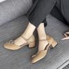 Soft Leather Version French High Heel Sandals Women Summer New Style Beautiful Match Skirts Roman Shoe Style Leisure Footwear