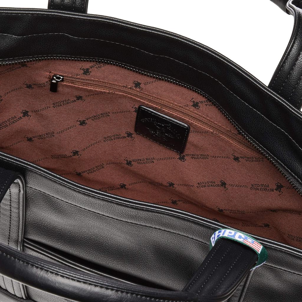 Beverly Hills Polo Club PU Tote Bag BH2008N Black X Black Women's