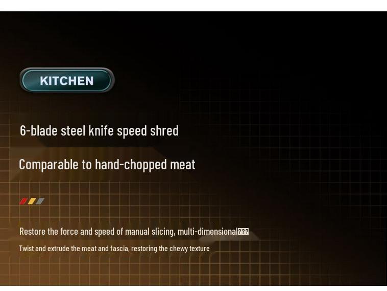 Stainless Steel Electric Meat Grinder and Multi-Functional Food Processor: Mixer, Dough Kneader, Juice Extractor, and High-Power Meat Mincer