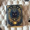 Cat Leather Journal: Vintage Handmade Grimoire, Blank Book of Shadows
