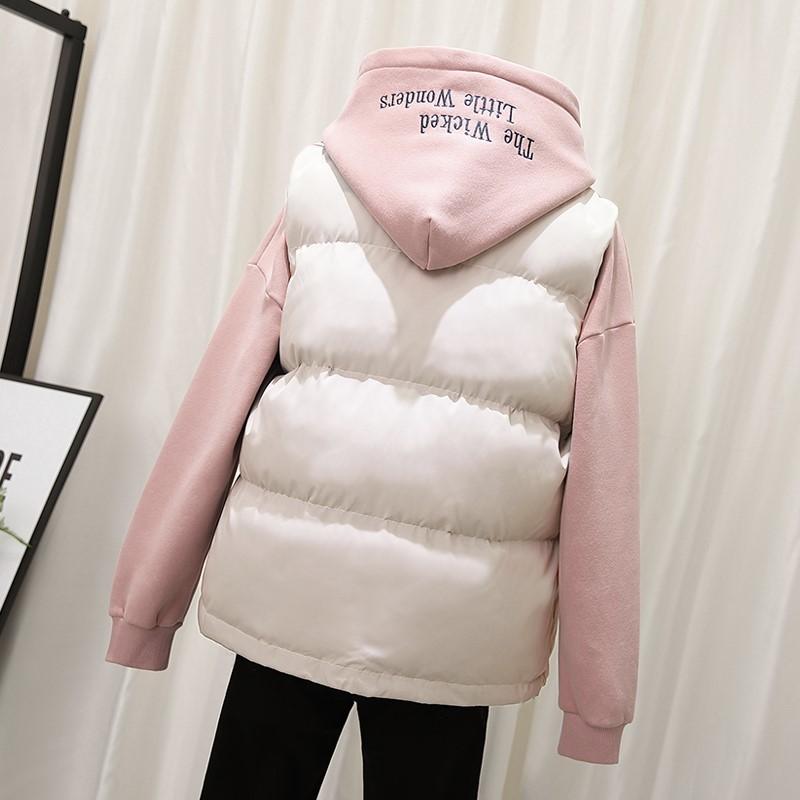 Winter Sleeveless Jacket Women's Fashion Casual Warm Vest Female Bisic Coat