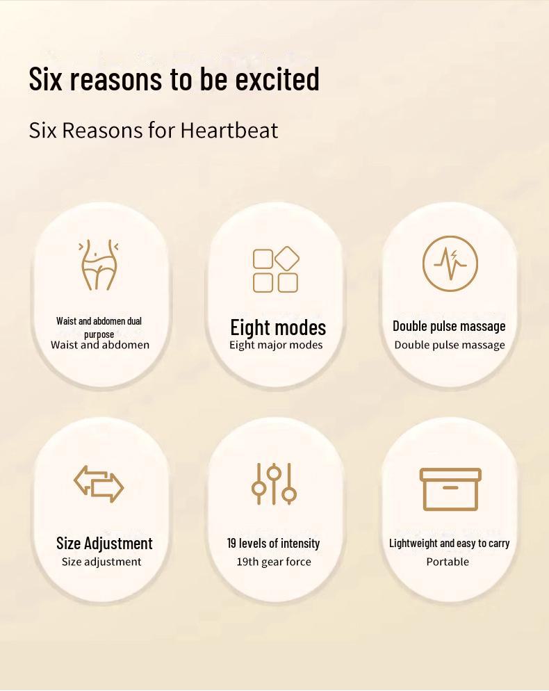 Inteligentny pas wibracyjny do masażu brzucha