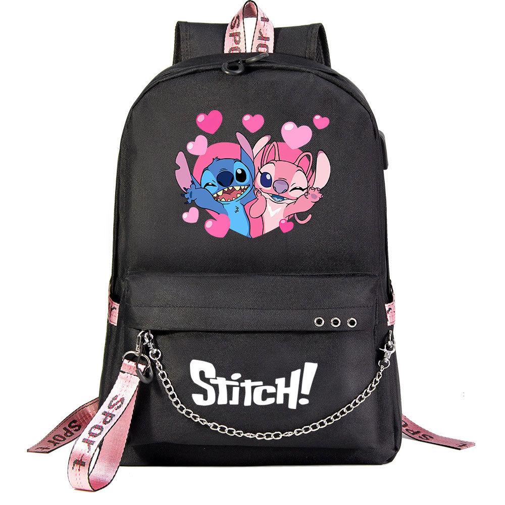 Anime Backpack Usb Teen Student School Bag Men'S And Women'S Leisure Travel Backpack