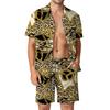Floral Print Hawaiian Shirt Set 3D Print Casual Short Sleeve Beach Shorts Shirt Holiday Set