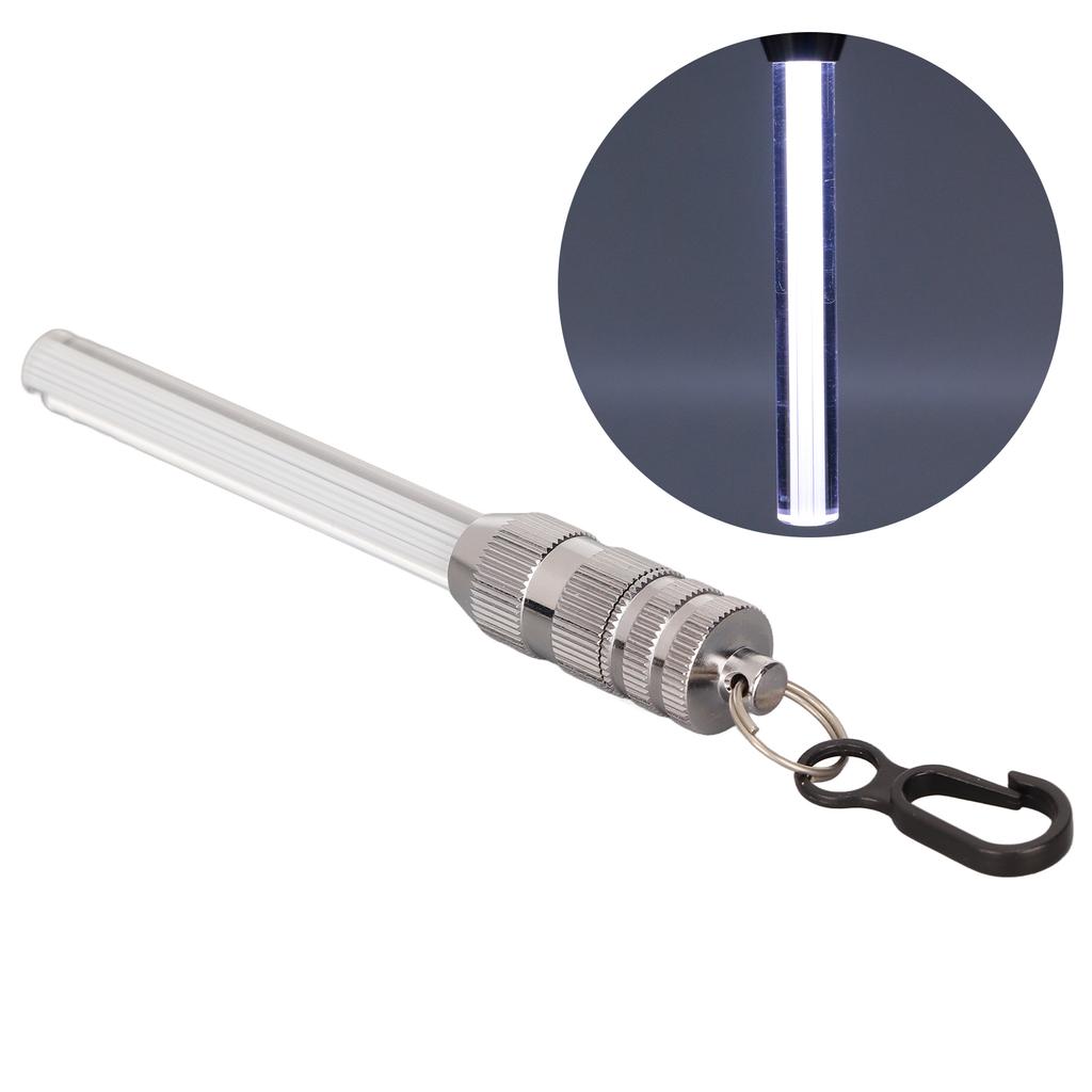 Diving LED Light Underwater Waterproof LED Dive Flashlight Warning Torch with Button BatteryWhite