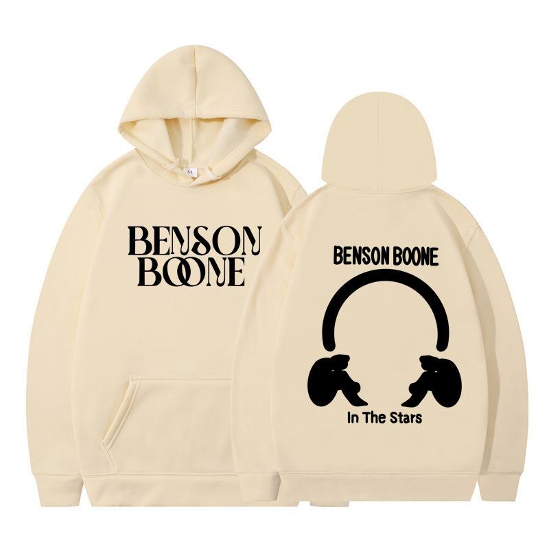 Hooded Sweater Harajuku Funny Benson Boone Sweater Long Sleeve Men's and Women's Pullover