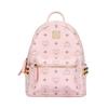 Stark Brand Logo All-Over Printed Synthetic Leather Mini Backpack Women'S Style Light Mist Pink