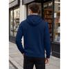 Men S Jacquard Hooded Zip Up Loose Casual Sport Sweatshirt