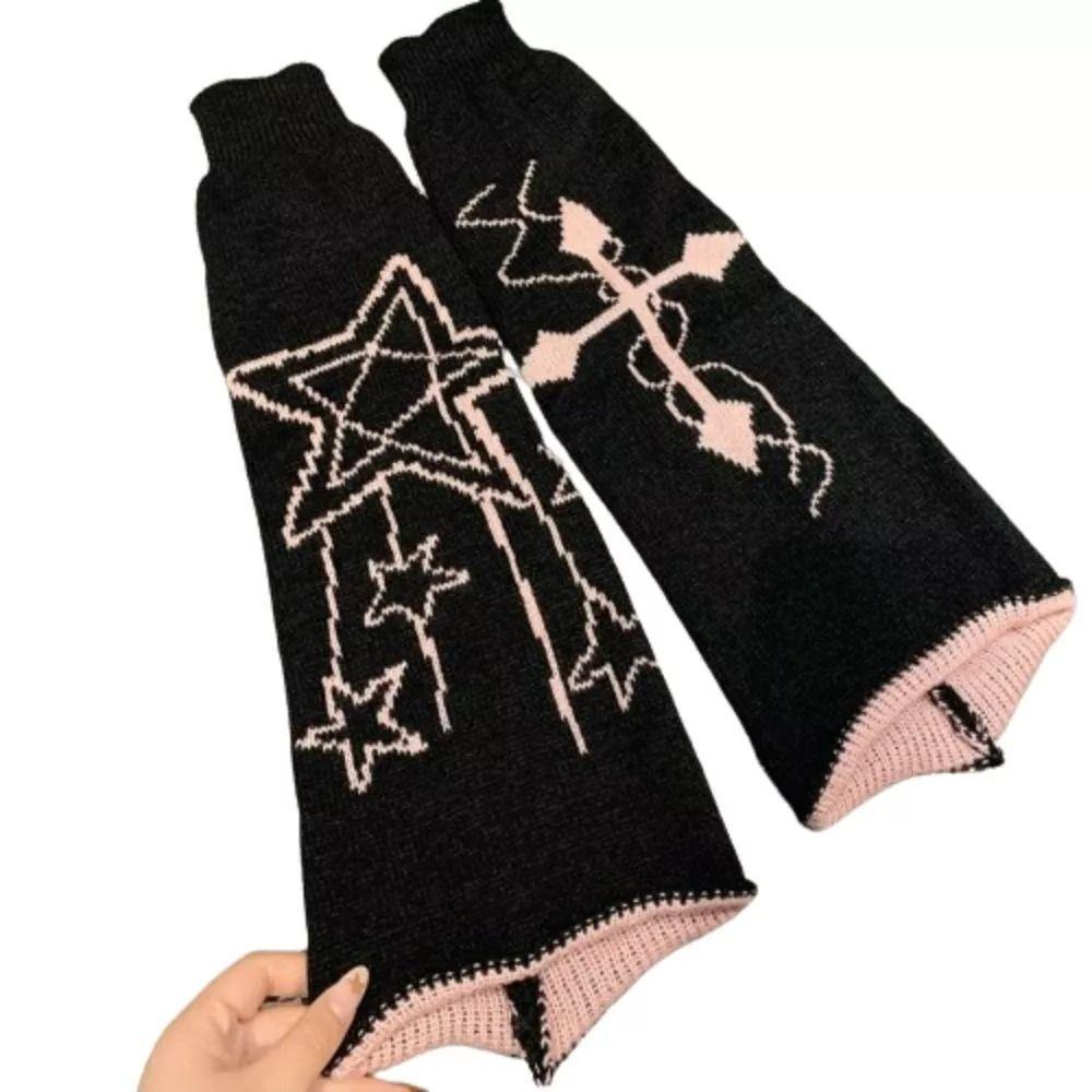 Sweet Cool Long Tube Socks Y2K Leg Warmers Fashion Knitted Wide Leg Hosiery
