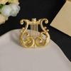 Music Note Eighth Note Pin Zinc Zinc Alloy G Clef Brooch Creative Treble Clef Pins  Gift