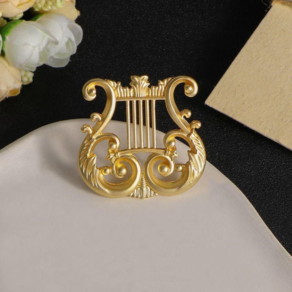 Music Note Eighth Note Pin Zinc Zinc Alloy G Clef Brooch Creative Treble Clef Pins  Gift