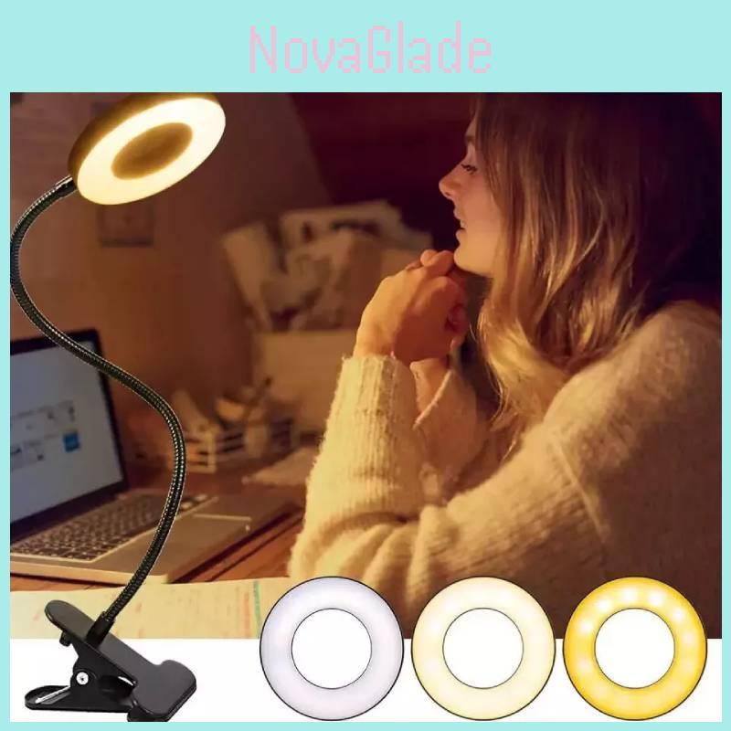 Premium Black Led Desk Lamp With Eye-caring Features For Students And Reading