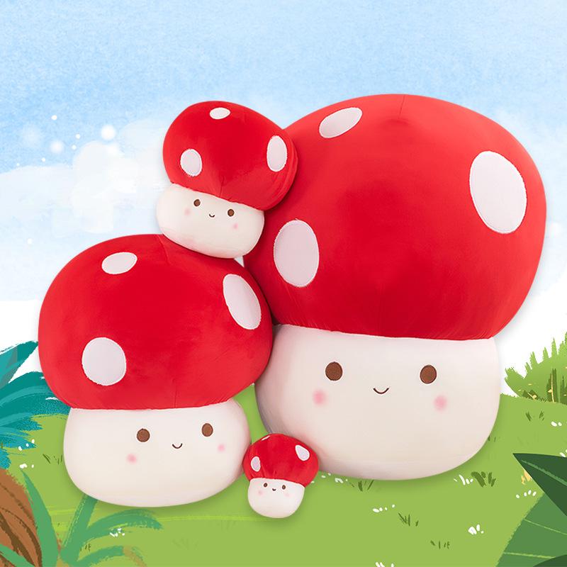

Adorable Red Mushroom Plush Toy & Pillow 12 cm Pendant