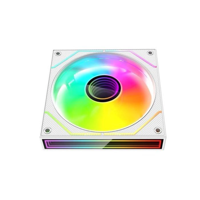 Mars Gaming Mf-3dprox2 Kit 2x Ventiladores Pwm Fdb 120mm Argb Triple Infinity Mirror 360° Blanco