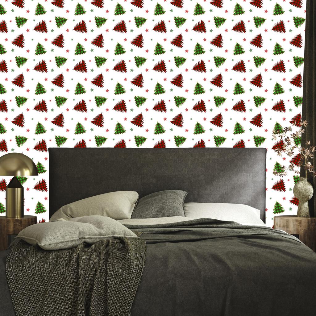 Christmas wallpaper white and red for living room and bedroom 50x1000