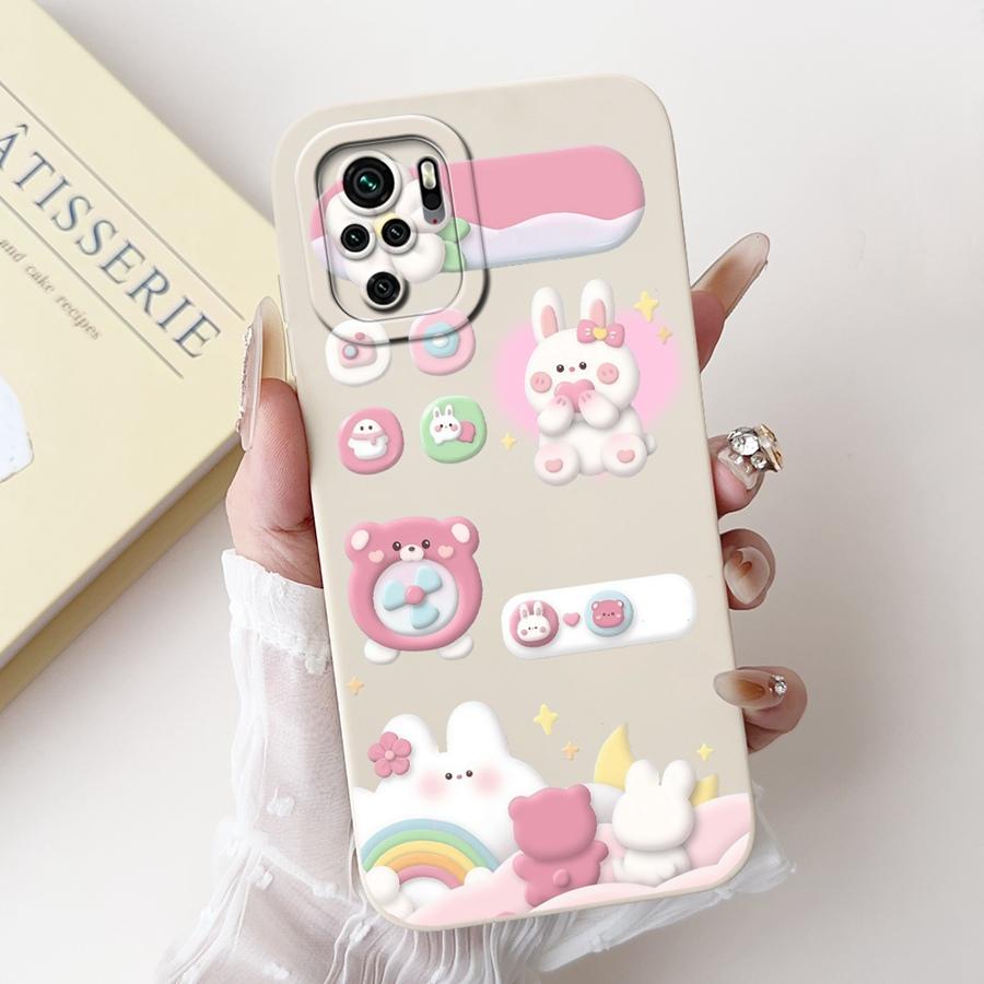 Phone Case For Xiaomi Redmi Note 10 Pro 4G Funda Flower Painted Matte Soft Protective Cover for Redmi Note10 10S 10Pro Bags