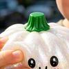 Medium Size Stress Ball Halloween Pumpkin Squeeze Ball Soft TPR Golden Glitter Fidget Toy Anxiety Relief for Kids Adults Slow Rising Decompression