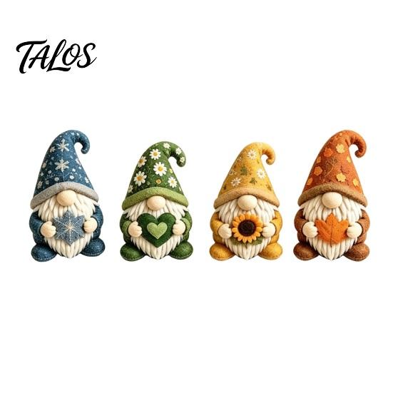 Stress Relief Craft Kit Cozy Gnome DIY Patchwork Kit, Felt Creative Beginner Sewing Art for Crafters, Home Decor Unique Handmade Gift 3D Elf Set