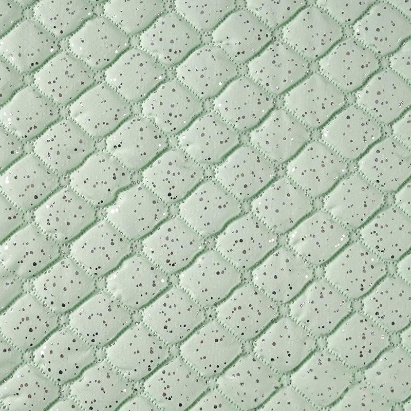 Ultrasonic Embossed Diamond-shaped PU Leather Fabric Lining Free Clothing Handbags Designer Clothing Sewing Accessories