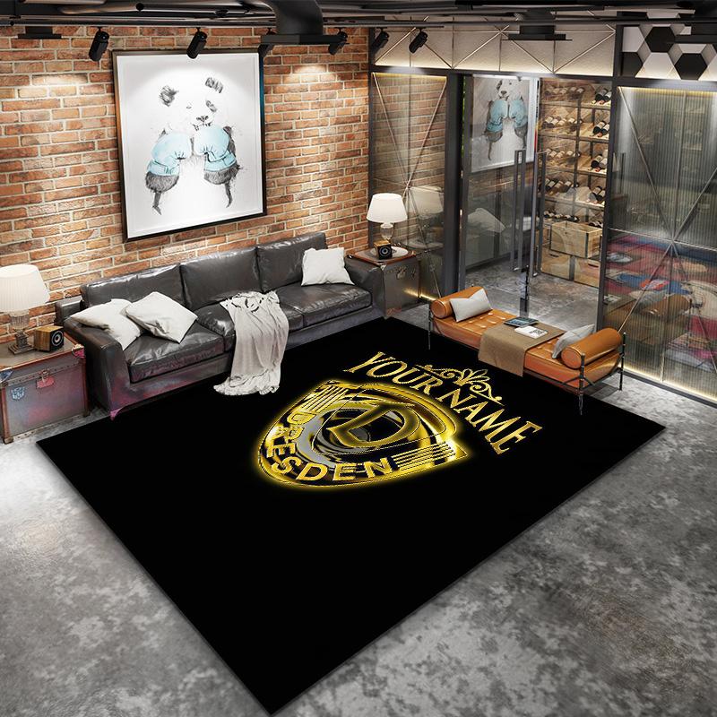 Dynamo Dresden Custom Name Carpet Rug For Living Room Bedroom Home Sofa Decoration Kids Play Nonslip Floor Mat