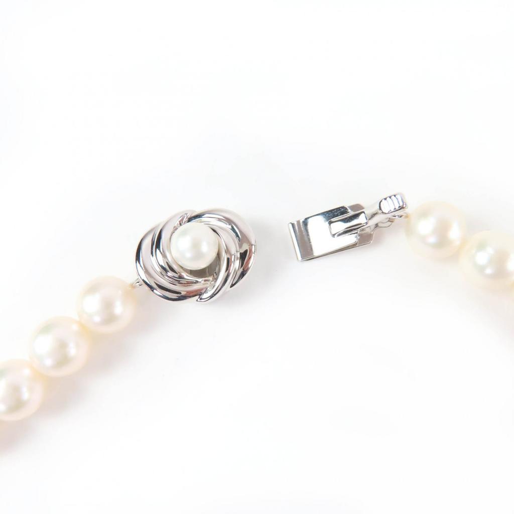 Excellent TASAKI Necklace Pearl size approximately 0.3 inches white Pearl Women Used