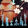 1pc Elegant Lady Figures Chinese Style Ceramic Figurine Home Ornaments Decor Woman Figurine Craft Tabletop Gifts New