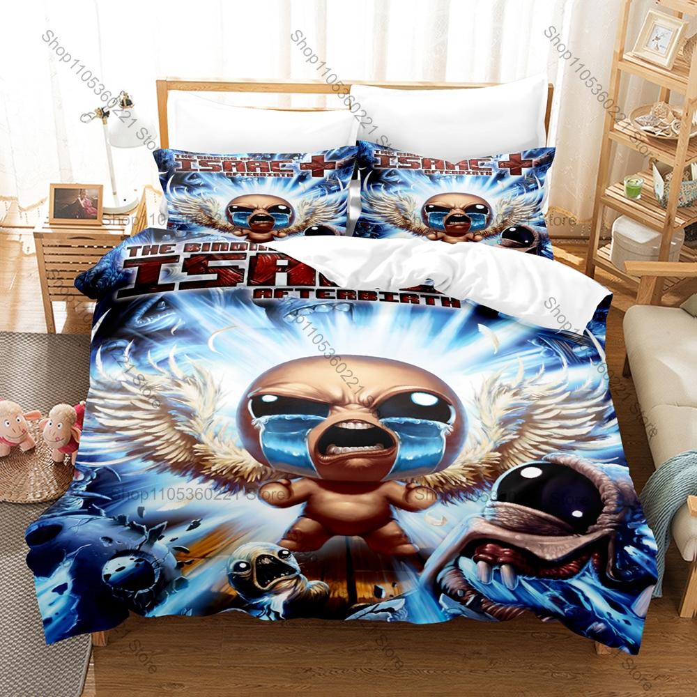 Personality The Binding of Isaac Theme Bedding Set New Duvet Cover Set Home Bedroom Decoration for Gamer Boys Adults