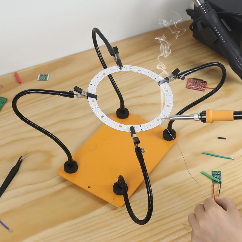 Magnetic Helping Hands Metal Flexible Gooseneck Arm for Automobile Electronics Soldering Jewellery Soldering Aid Clip