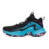Anta Thompson Collection Cushioning Slip Resistant Abrasion Resistant Mid Top Basketball Shoes Men's Black Blue Purple 11931601-2