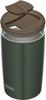 Thermos Vakuumisolierter Becher mit Deckel, 400 ml, Waldgrün, FG JDP-401