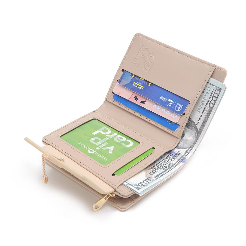 Lommebok Dame Kort Ins Kjærlighet Anheng Multi-kort Brettbar Skinnlommebok