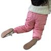 Autumn Winter Childrens Down Pants Kids Thick Cotton Ski Pants Boys Girls Winter Plus Velvet Warm Trousers Toddle Waterproof Outdoor Pants for 3-9Y