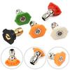 1/4" Brass Quick Connect Nozzle Set, High Pressure Washer Hose Adapter with Adjustable Valve for Car Wash