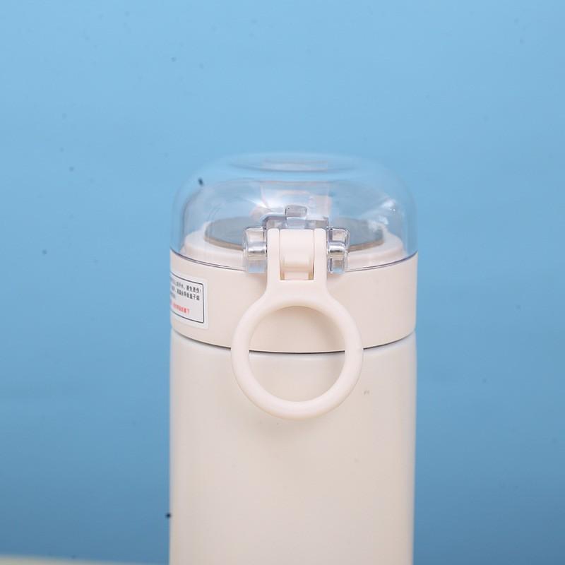 Cute Cartoon Insulated Stainless Steel Tumbler With Flip Lid 300ml 400ml Portable Travel Cup Students Office Kids