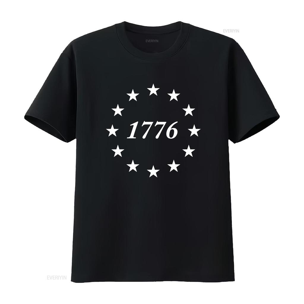 STARS FREEDOM T Shirt vintage Washed Breathable Stretched Soft fashion homme graphic Comfortable designer clothes Unisex