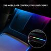 For Tesla Model 3 Y Accessories APP Control Streaming Ambient Light Center Console Dashboard Neon Ambient Strip Lamp Decoration