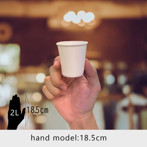 Sunnap Small 3oz Paper Cup, White, Safe Quality, for Everyday Use, C90100AW (90ml, 3 Oz)