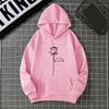 Winter Women's Hoodie High Street Unisex style Double Pockets Sweatshirts Outerwear Plus-Size Women's Clothing